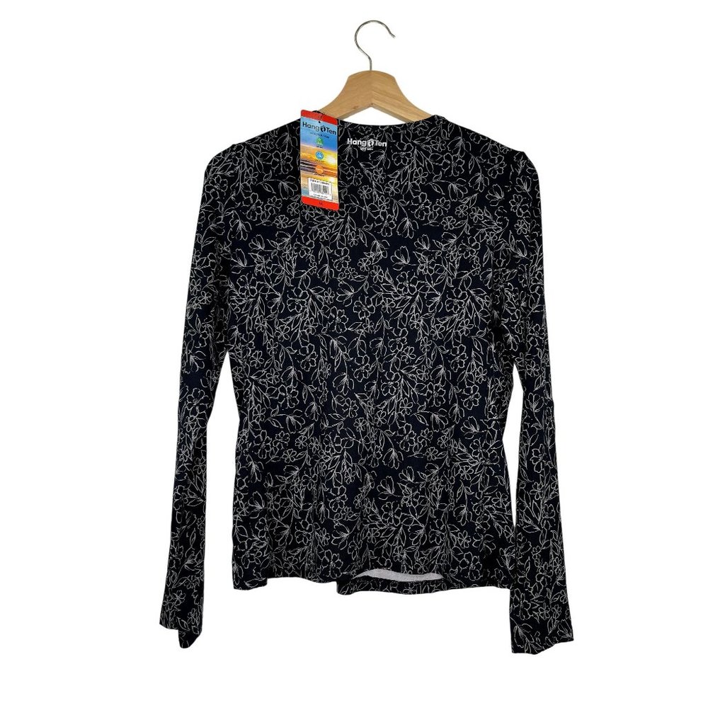 HANG TEN WOMEN'S LONG SLEEVE STARFISH SUN SHIRT